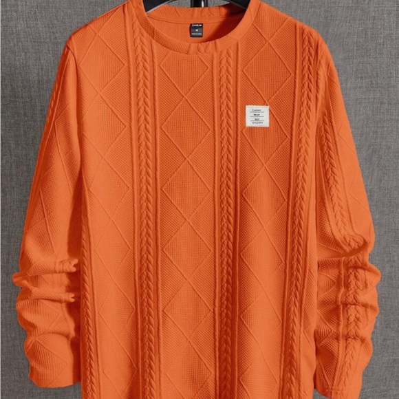Other - Casual burnt orange long sleeve sweater